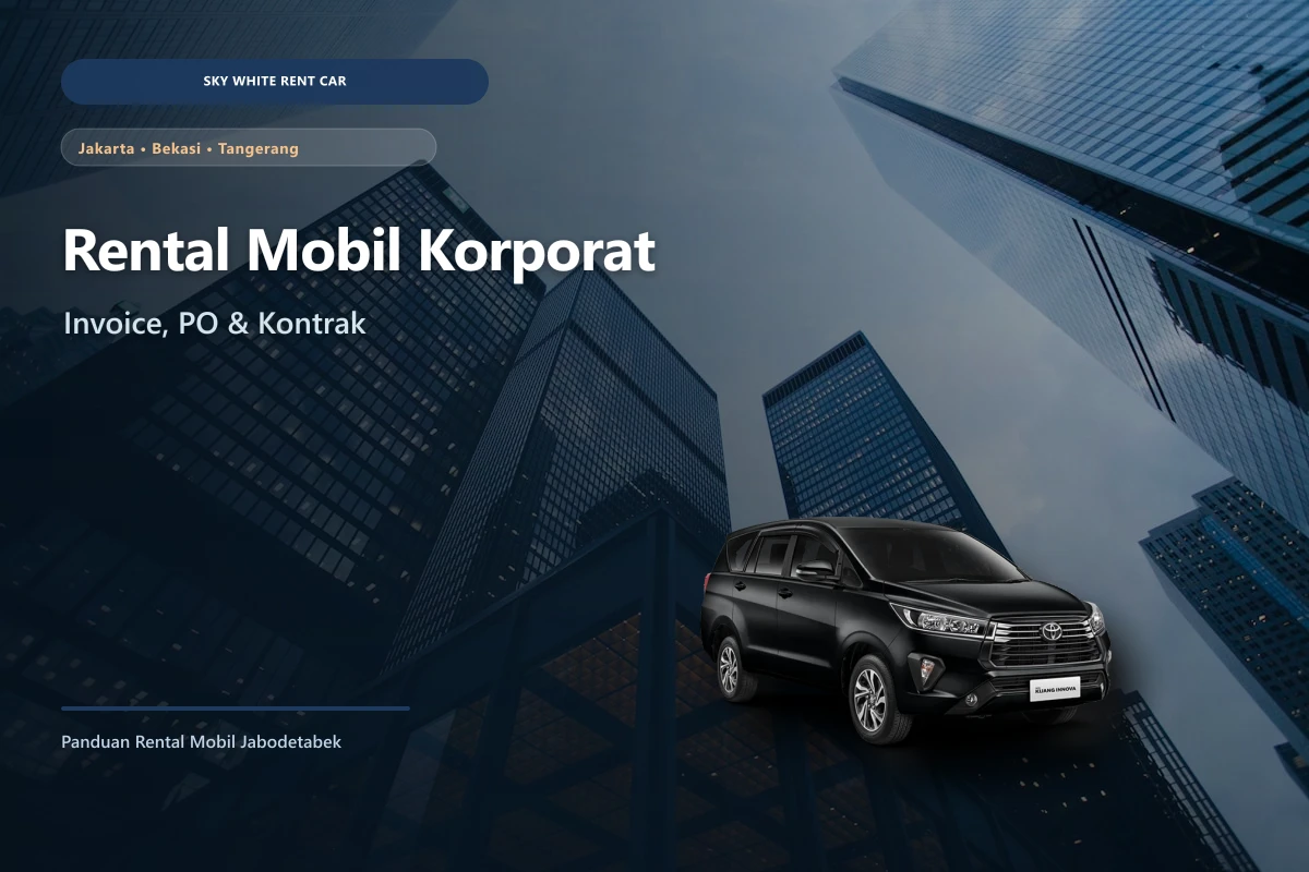 Armada mobil rental korporat siap digunakan oleh tim perusahaan di Jabodetabek