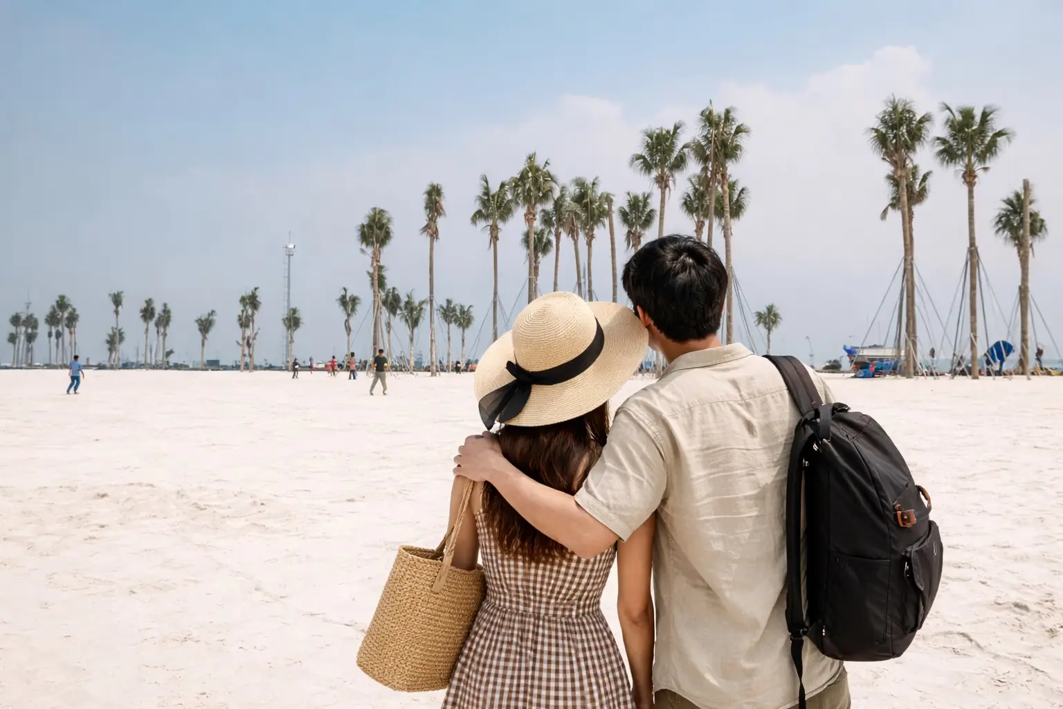 Ilustrasi wisata akhir pekan dengan rental mobil